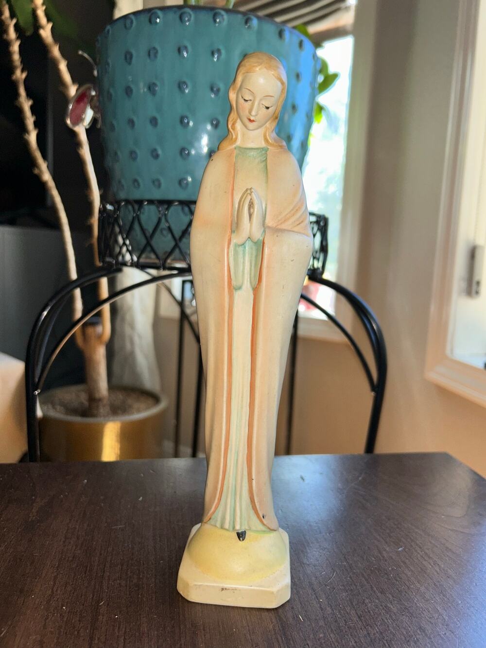 Hummel Praying MADONNA 12.5" Tall Statue Vintage Bee Goebel Trademark Germany